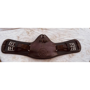 Sangle courte Forestier 60cm cuir havane
