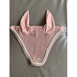 Tapis de selle dressage et bonnet cheval assorti, rose