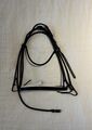 bride noir/blanc cuir rond