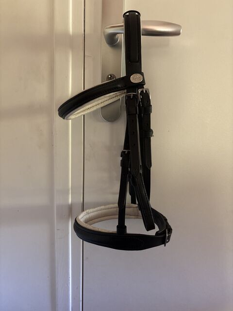 Bridon noir/blanc shetland / min cheval
