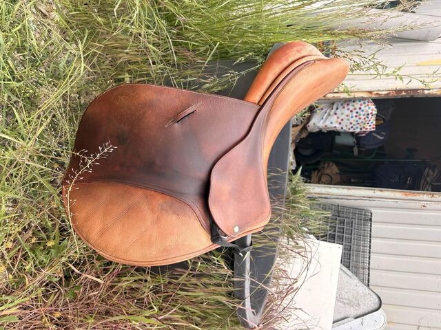 selle mixte childeric marron taille 17,5