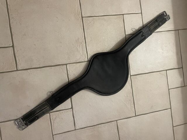 Sangle bavette noire 135 cm avec élastiques