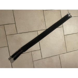 Sangle Tissu noire 125 cm avec élastiques