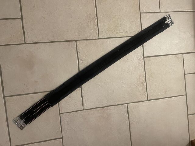 Sangle Tissu noire 125 cm avec élastiques
