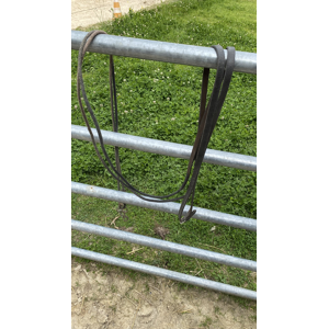 rênes allemande cuir marron cheval