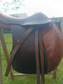 Selle fouganza mixte en cuir 17 pouces