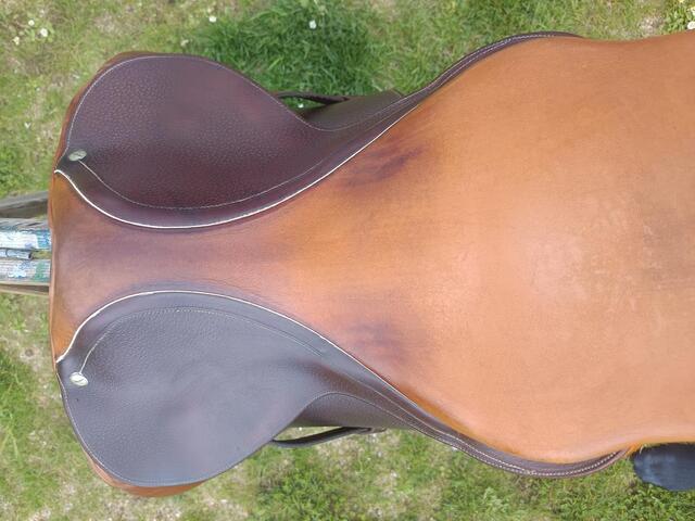 Selle fouganza mixte en cuir 17 pouces