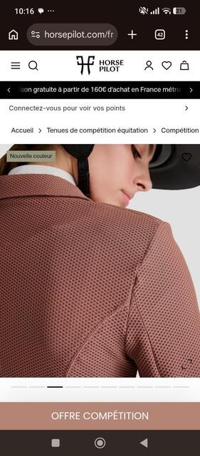 veste horse pilot Aerotech couleur soft brown