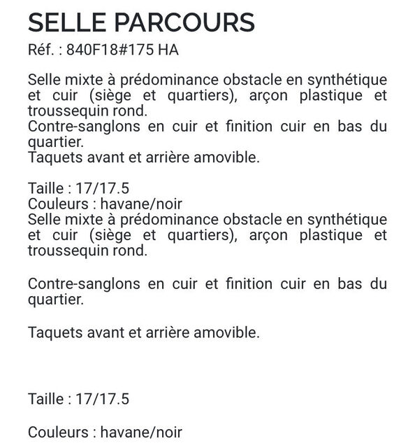 Selle 17,5