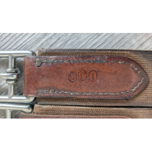 Sangle cuir anatomique Time Rider marron 135cm