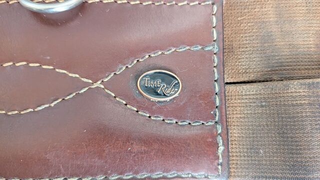 Sangle cuir anatomique Time Rider marron 135cm