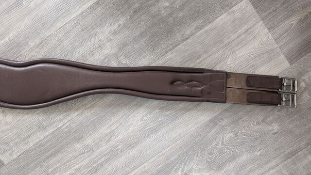 Sangle cuir anatomique Time Rider marron 135cm