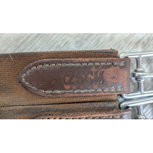 Sangle cuir anatomique Time Rider marron 125cm