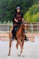 bonnet equitheme marron