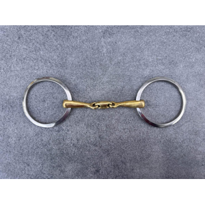 mors double brisure gros anneaux plats 135mm