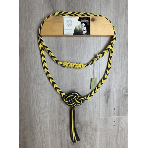 cordelette equitation noir et jaune