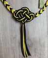 cordelette equitation noir et jaune