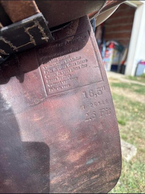 Selle Henri de rivel 16,5 pouces