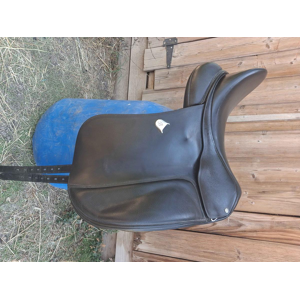Selle Dressage Bates 17,5" noire