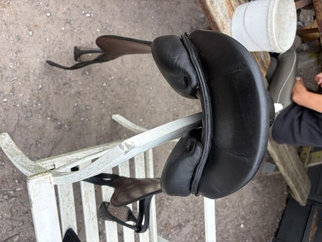 Selle dressage noir