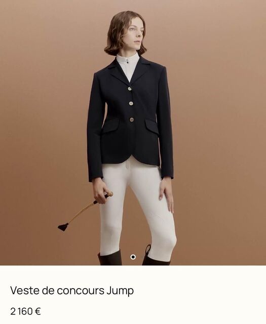 veste concours Hermès sellier marine