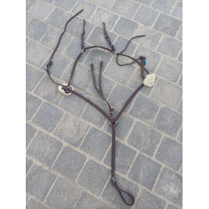 collier de chasse + martingale cheval (biarritz) devoucoux havane
