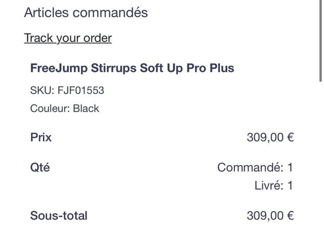 Étriers FreeJump Stirrup Soft’Up Pro Plus