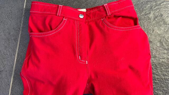 Pantalon d'équitation rouge