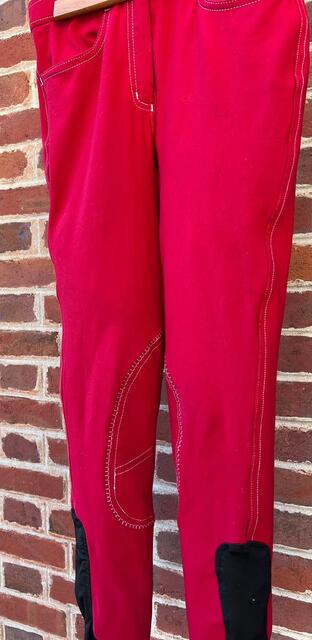 Pantalon d'équitation rouge