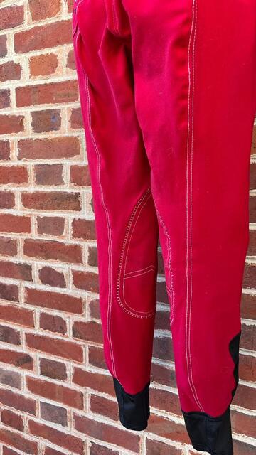 Pantalon d'équitation rouge