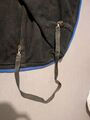 Couvre-reins polaire noir/bleu Scarpati - 145 cm