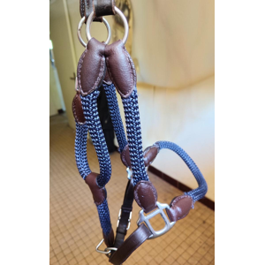 Licol et longe cuir et corde