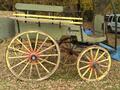 Cariole 4 roues verte et jaune