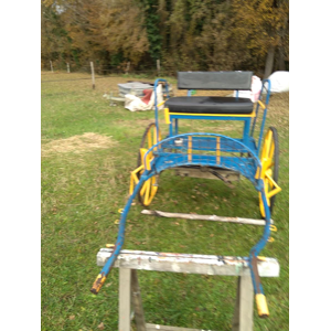2 roues jaune et bleu