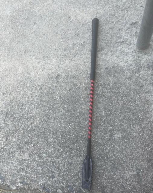 Cravache rouge et noir