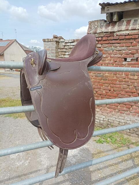 Selle de randonnée stock