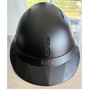 Casque NACA Gravity S noir mat, taille S mousse 56 avec visière