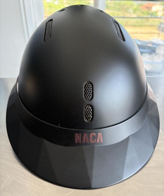 Casque NACA Gravity S noir mat, taille S mousse 56 avec visière