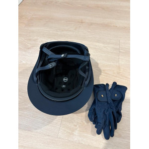 Casque d'équitation Kask bleu marine