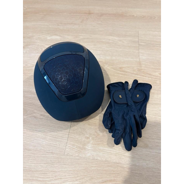 Casque d'équitation Kask bleu marine