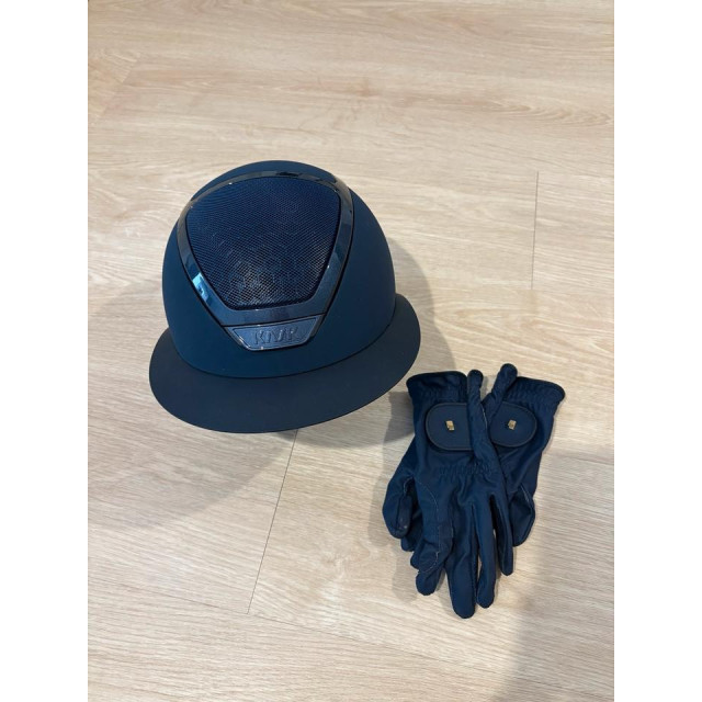 Casque d'équitation Kask bleu marine