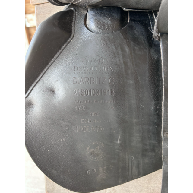 Selle Devoucoux Biarritz O noire 17,5’