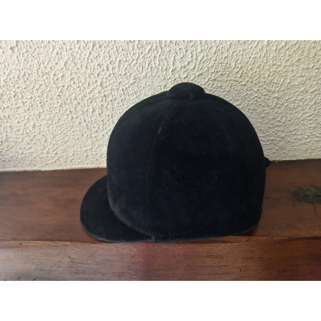 Bombe équitation vintage velours noir Super Jumping - Taille 56 (M)