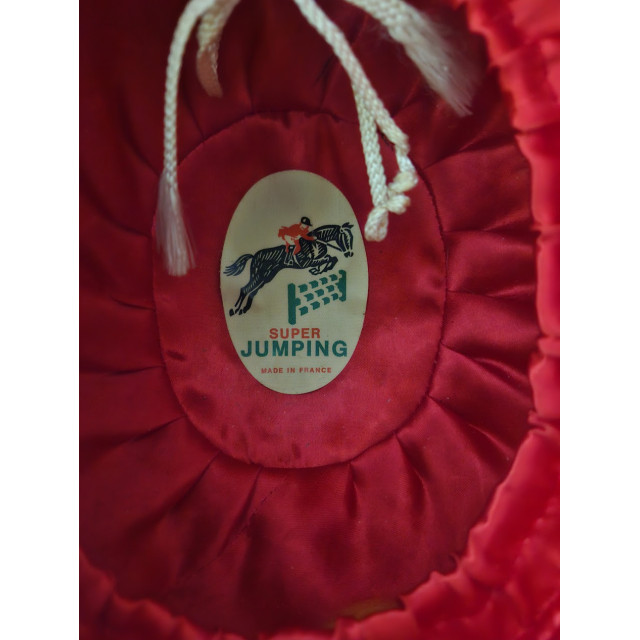 Bombe équitation vintage velours noir Super Jumping - Taille 56 (M)