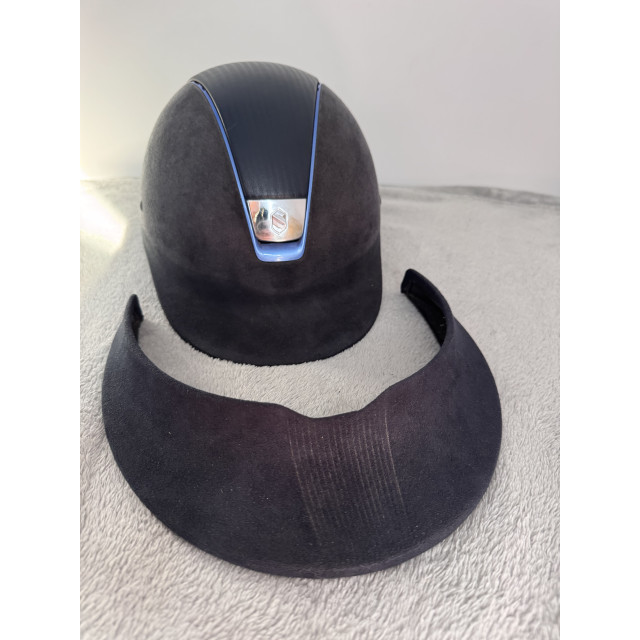 Casque Samshield Premium Alcantara Bleu