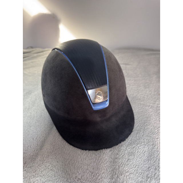 Casque Samshield Premium Alcantara Bleu