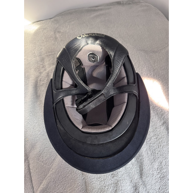 Casque Samshield Premium Alcantara Bleu