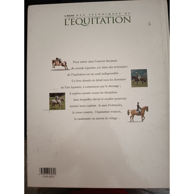 livre l'atlas des techniques de l'équitation
