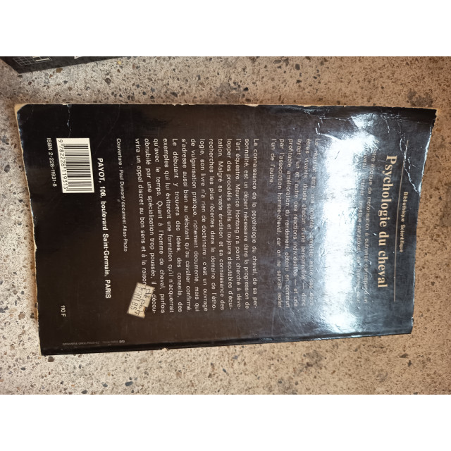 livre psychologie du cheval