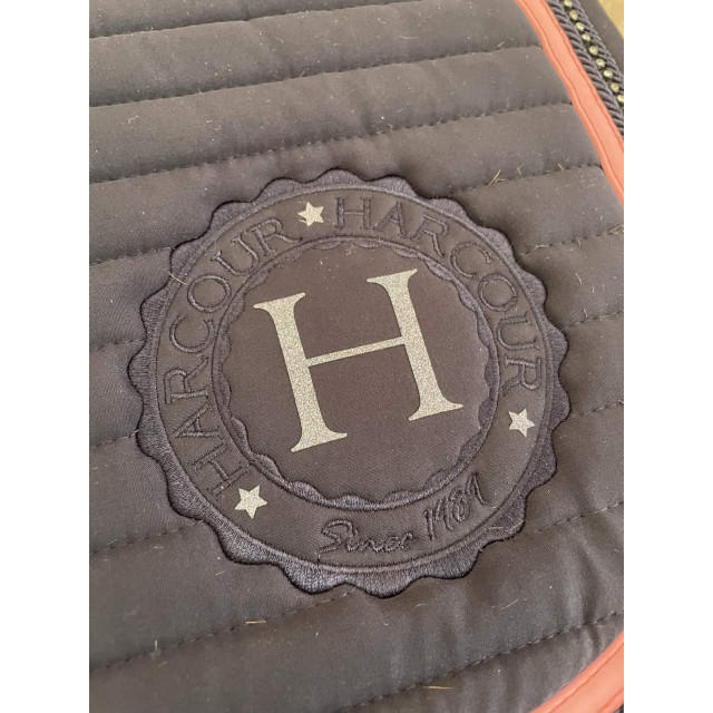 Tapis harcour limité Romane bleu marine rose